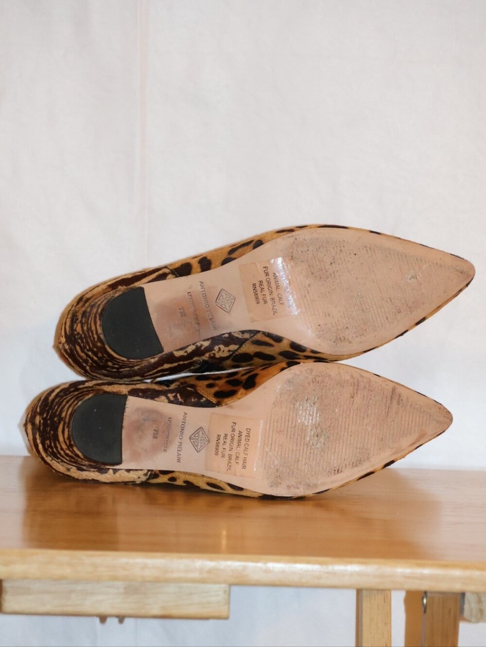 ANTONIO MELANI Shahn Leopard & Tiger Print Calf Hair Ankle Boots. 7M - Picture 12 of 16